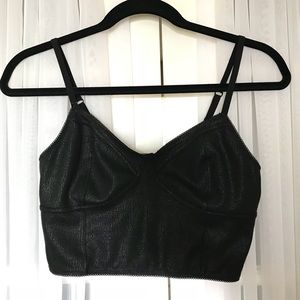 Black Bralette Crop Top